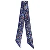 Projektant jedwabny szalik dla kobiet letnie szaliki wiosna wyspa szalik mały pasek jedwabny torba wiążąca rączka