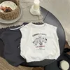 Vest baby pojkar ärmlös tank topp 2024 sommar barns topp t-shirt barn tecknad tryck tank topp 1-6 år gamla barnkläder koreanl240502