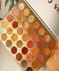 35 цветов коричневая апельсиновая матовая перламушка блески блестки для век палитра пигментальная палитза