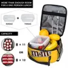 M Ms Chocolate Beans Isolated Lunch Bag For Outdoor Picnic Cartoon Candy Chocolate Leakproof Thermal Cooler Lunch Box Women 240430