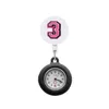 Autres montres Numéro rose Clip Pocket Infirmière pour les femmes Watch Brooch Fob Hospital Horloge médicale Cadeaux de chute d'étudiants rétractables OT0NV