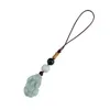 Chinese Style Mobile Phone Chain Jade Pixiu Mobile Phone Hanging Cord Detachable U Disk Hanging Decoration Creative Men's and Wo