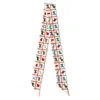Kvinnans designer Silk Suchf Luxury Summer Scarves Junmas sjal Twist Scarf Bag Strap Handle Ribbon Real Silk Thin and Smribon