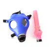 Bong Hookah Silicone Mask Creative Acrylic Smoking Pipe Gas Mask Pipes Akryl Bongs Tobak Rörvattenrör DAB -verktyg