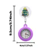 Other Clocks Accessories Christmas Fluorescence Clip Pocket Watches Clip-On Hanging Lapel Nurse Watch Fob For Nurses On Drop Delivery Otyxu