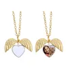 Party Favor Suntek Metal Heart Lockets Pendant Key Ring Sublimation Blank Keychains For Home Gift Shape Necklace Top Selling