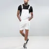 Herren Jeans Frauen Overalls Massive Rompers Overalls Denim ein Stück losen lässigen Taschen Knielänge Ladung mittlerer Taille 2024