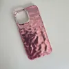 Dubbelzijdig water Ripple Rhinestone Case voor iPhone 15 Pro Max met magnetische mobiele voeding