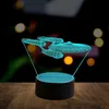テーブルランプ1PCアクリル透明3D時空間伝説戦ズスタイルテーブルランプUSBインターフェース