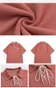 Dames Polos Yasuk 2024 Spring Summer Casual Polo T-shirt Vrouwelijke wafel Drawring Pullover Loose Tees Student Preppy Style