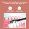 Tongwode Ultrassonic Electric Toothbrush Carregamento sem fio Ipx7 Cabeças de reposição à prova d'água Timer de dentes clareador Smart 6 pincel 240515