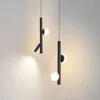 Nordic LED Minimalist Pendant Light Modern Decor Art Designer Chandeliers for Bedroom Study vardagsrum Hem Creative Lamp