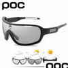 Outdoor brillen POC Pochromic 5 lens gepolariseerde zonnebrillen Men vrouwen fietsglazen 220527 drop levering sporten buiten