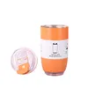 Fashion 304 stainless steel coffee mug vacuum portable insulated water bottles 330ml 440ml multicolors simple car mini cup with lid lovely event gifts 18hy