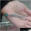 Beaded Heart Bracelet Women Stainless Steel Strands Chain On Hand Couple Gifts For Girlfriend Accessories Pink Red Green Blue Drop Del Dhk5Q