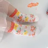 Skarpetki dla dzieci 5 pary opakowania 1-12 y 2023 Spring/Summer Thin Cherry Blossom Baby Mesh Socks Auricularia Cotton Girls Socks D240515