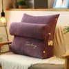 Pillow Triangle Reading Sofa Waist Embroidery Wedge Backrest Soft Back Rest Bed Home Lounger