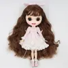 ICY DBS Blyth Doll Licca Body Lace Dress Bow Knot Pink Green Princess Suit Anime Outfits 240515