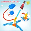 Lanceur de fusée de jouets pour les enfants Stomp to Flying Foam Rocket Jump Air Pad Fun Outdoor Activitie Sport Game For Children 240514