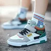 Design Children Sneaker Boys Shoes Skateboard Kids Casual Autumn Sports Tennis High Top for Boy 240426