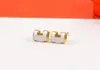 Quality Luxury Women studs Fashion H letter enamel temperament simple daily allmatch earrings black white red orange color weddin8925247