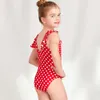 유럽 ​​스타일의 소녀 원피스 수영복 여름 워터 파크 h515-20