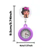 Pocket Watches Black Girl 10 Clip Sile Brooch Fob Medical Nurse Watch Alligator Hang Clock Gift Glow Pointer In The Dark Retractable A Otdne