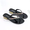 الموضة الصيفية شباك شاطئ الأحذية النعال الوجه يتخبط مع أحجار الراين الصنادل أحذية عرضية D3XB# 40 S C5ED
