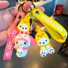 Sevimli anime anahtarlık cazibesi anahtar yüzüğü fob kolye güzel kucaklaşma ayı yaratıcı pacha köpek bebek çift öğrencileri kişiselleştirilmiş yaratıcı sevgililer günü hediye a8 ups