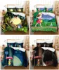 寝具セット3Dプリントベッドライン布団カバートトロ漫画セットシングルダブルフルサイズの子供大人の日本のベッドクロス枕カバー232524761