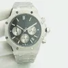 Relógio mecânico totalmente automático de n01 masculina 41 mm Todas as chances de aço inoxidável Sating Sathming Sapphire Luminous Watch