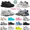 Designerskor spår 3 3.0 Paris Men Women Triple S Casual Shoes Tripler Runner Triple Black Silver Beige White Gym Red Grey Sneakers Fashion Platform Tracks Trainers