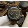 HETS Watch Quartz Chronograph Designer de haute qualité montre VK Watchs Battery Movement Leather Strap AAA Menwatch Montre de Relojes Moonswatch Chrono All Working