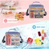 8L Isolierte Lunchbag Kühler Thermal tragbare Kiste ICE -Packt -Tasche Food Picknicktaschen für die Arbeit Aufbewahrung 240508