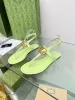 2024 Najnowszy sandał G Designer Family skórzany damski jodełk luksusowy luksusowy popularny płaski dolny sandał prawidłowy wzór z pudełkiem 35-43