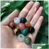 Charms Charms 16Mm Natural Stone Crystal Beads 5Mm Big Hole Pendants Shape For Necklace Jewelry Making Diy Gift Women Drop Delivery Fi Dhhkb