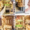 Architecture / DIY House Rolife Book Nooks Series Stories in Books 4 Kinds DIY WOODEN MINIATURE House Meubles Sakura Densya TGB01 Dropshipping