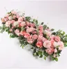 Fiori decorativi ghirlande da 50/100 cm per parete da fiore fai -da -te fornitura di seta peonie rosa decorazione artificiale arco di ferro.