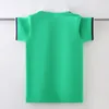 Barn Pure Cotton Polo Shirt Summer Fashion Barn School Uniform Tshirt For Teenager Boys 415 Years Tops 240515