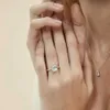 Anelli nuziali trumium 3ct ufficiale 925 anello di fidanzamento in argento sterling femmini