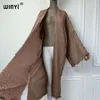 Sommar Winyi Kimono Africa Dress Beach Wear Cover-up Elegant Cardigan Outfits For Women Vintage Sexy Kaftan