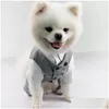 Hundkläder Pet Wedding Birthday Party Costume Tuxedo Suit For Small Medium Large Breed Formal Vest With Bow Tie Gentleman Drop Deli Dhpan