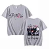 T-shirts Nieuw KPOP-gedrukt T-shirt voor dames zomer T-shirt y2k casual korte mouwen ronde nek top t-shirtl2405