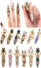 Bowknot ongle anneau charme couronne fleur de fleur cristal anneaux de ongles pour femmes La dame de la finnille de ongle bijoux de mode protectrice 2149236