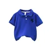 Fashion Polo Kids Boys Summer Short Sleeve Polo Shirts Toddler Baby Boy Casual Shirt School Outsear Top Kinderkleding 2-12y 240515