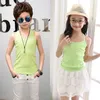 سترة 2-11y childrens Baby Boys Tank Top T-Shirt the Childrens Summer Tank Top Clothing Childrens Boys and Girls Pure Cotton Top Black Game Setl2405