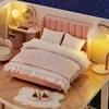 Architecture/DIY House Doll House Mini DIY Small Kit Production Assembly Model Room Princess Toys Home Bedroom Decoration with Furniture Wooden Crafts