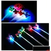 Flashing Hair Braid Butterfly Led Glowing Luminous Hairpin Novetly Hairs Ornament Girls Light Toys Party Christmas Gift Drop Delivery Dh9Ug