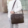 Teczka na torebkę skórzaną dla mężczyzny 14 -calowy laptop komputerowy na ramię
