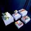 6st Romantic White Column Buffet Decoration Stand Large Party Banquet Hotel Candy Bar Rack Wedding Cake Stand Baby Birthday Baptism Cupcake Gifts Display Riser